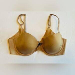 Victoria's Secret Dpuble Lined Demi Bra Sz 34C Nude Underwire Support